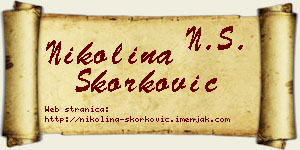 Nikolina Skorković vizit kartica